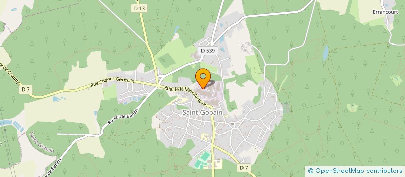 localisation de l'entreprise MADAME ADILA BENAHMED à SAINT-GOBAIN