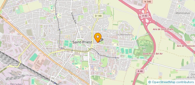 localisation de l'entreprise MADAME ADILA NAWROZI  SAINT-PRIEST