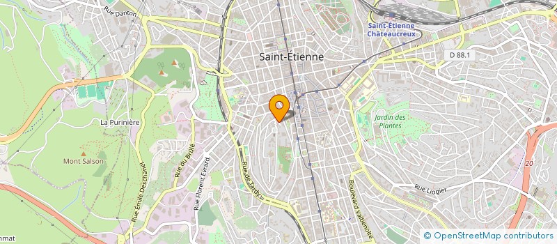 localisation de l'entreprise MADAME ADINA AMARIEI  SAINT-ETIENNE