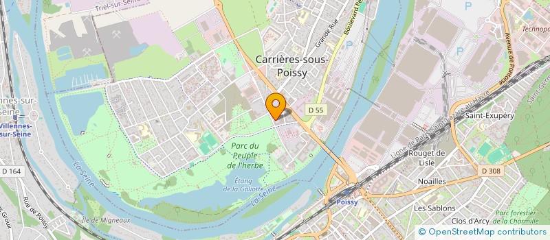 localisation de l'entreprise MADAME ADIVILE MIHAMI  CARRIERES-SOUS-POISSY