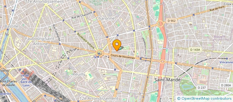 localisation de l'entreprise MADAME ADIZA AKOUGBE  PARIS