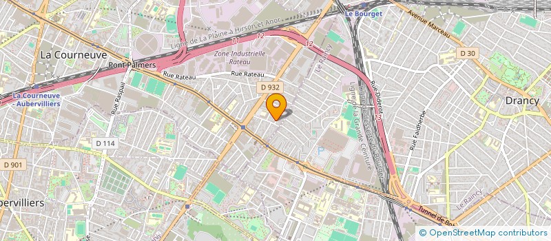 localisation de l'entreprise MADAME ADJA DIOP  LA COURNEUVE