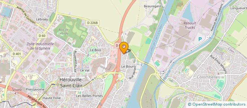 localisation de l'entreprise MADAME ADJA TOURE  HEROUVILLE-SAINT-CLAIR
