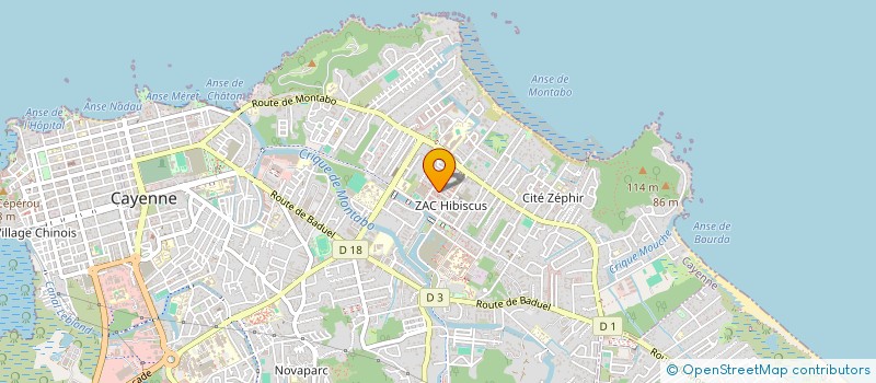 localisation de l'entreprise MADAME ADJANIE D'ABREU à CAYENNE