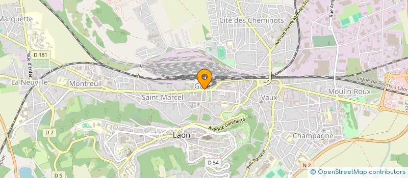 localisation de l'entreprise MADAME ADJILA BENDERDOUCH à LAON