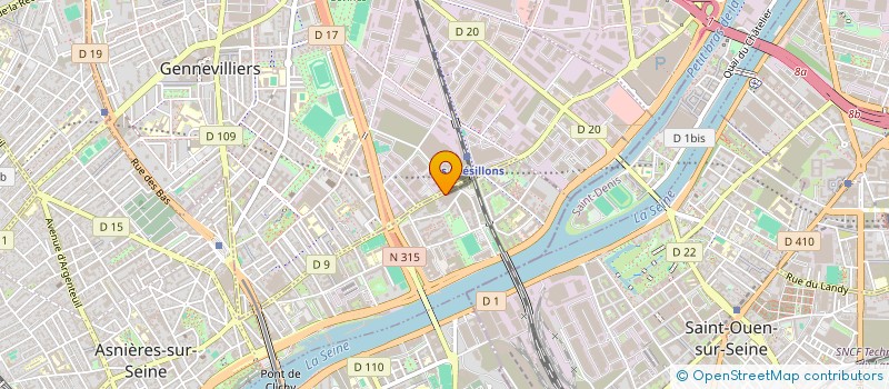 localisation de l'entreprise MADAME ADJOAVI KUDAKPA  ASNIERES-SUR-SEINE