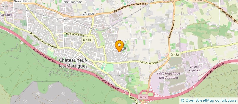 localisation de l'entreprise MADAME ADJOBA JOCELYNE BILE ACKA ALLALY  CHATEAUNEUF-LES-MARTIGUES