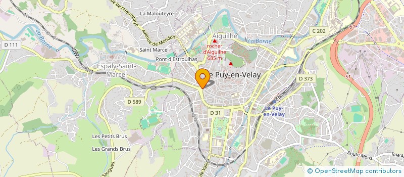 localisation de l'entreprise MADAME ADJOUA KOUASSI  LE PUY-EN-VELAY