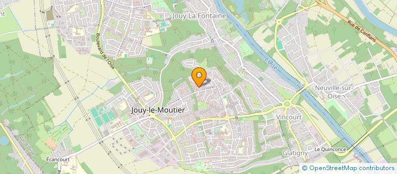 localisation de l'entreprise MADAME ADJOUA NOLIVEE YOMAN  JOUY-LE-MOUTIER