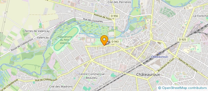localisation de l'entreprise MADAME ADLINE BENARD à CHATEAUROUX