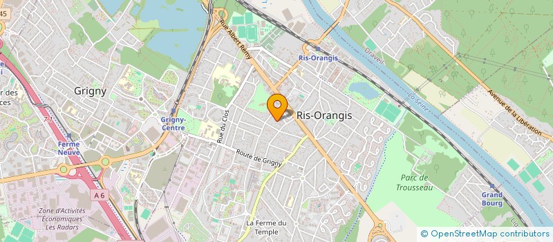 localisation de l'entreprise MADAME ADOLE ADUAYI AKUE OKEMBA à RIS-ORANGIS