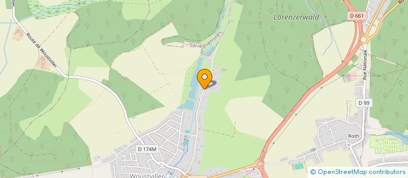 localisation de l'entreprise MADAME ADONELLA DEL BIANCO  WOUSTVILLER