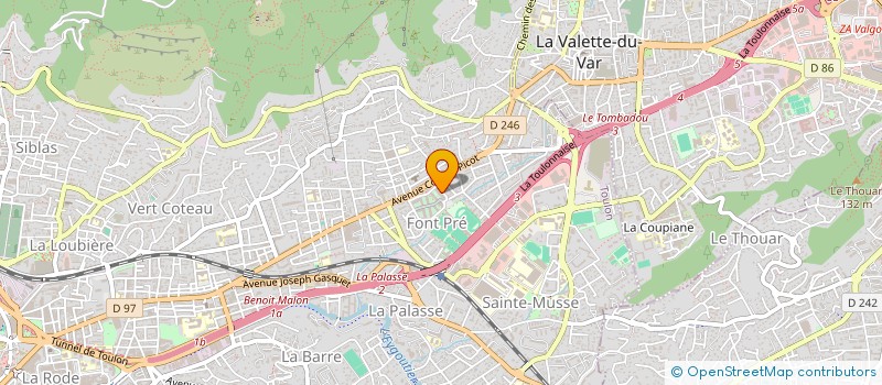 localisation de l'entreprise MADAME ADORATIA GEA  TOULON