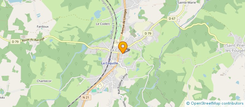 localisation de l'entreprise MADAME ADRIA KURTI  LA COQUILLE