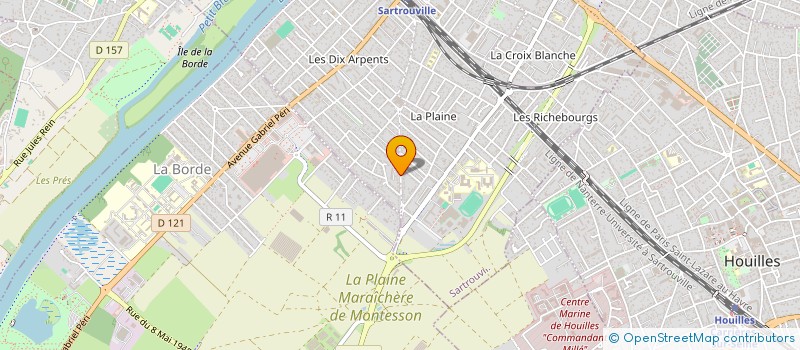 localisation de l'entreprise MADAME ADRIANA APARECIDA CASCARDO DA HORA  SARTROUVILLE