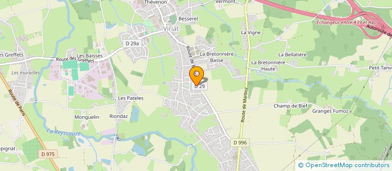 localisation de l'entreprise MADAME ADRIANA BOTOROGEANU à VIRIAT