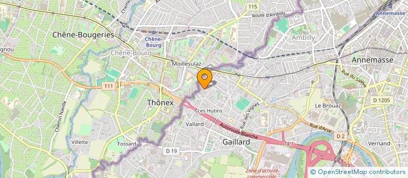 localisation de l'entreprise MADAME ADRIANA CHAGAS SANTOS RODRIGUES  GAILLARD