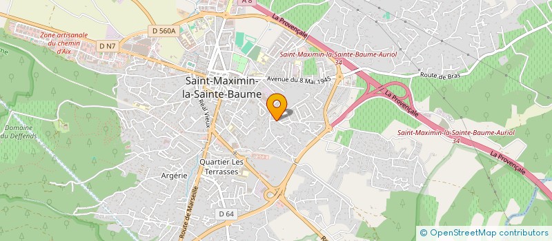 localisation de l'entreprise MADAME ADRIANA FOURNIER à SAINT-MAXIMIN-LA-SAINTE-BAUME