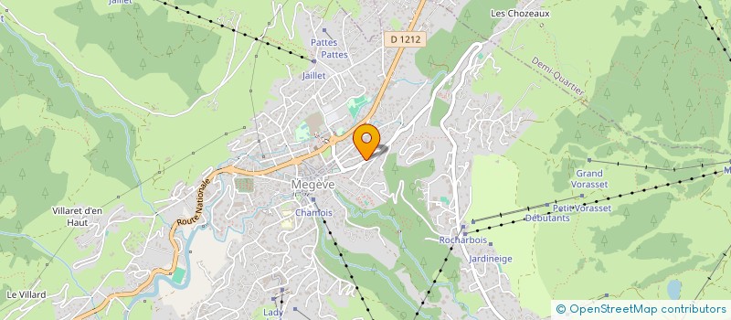 localisation de l'entreprise MADAME ADRIANA MOUILLEFARINE  MEGEVE