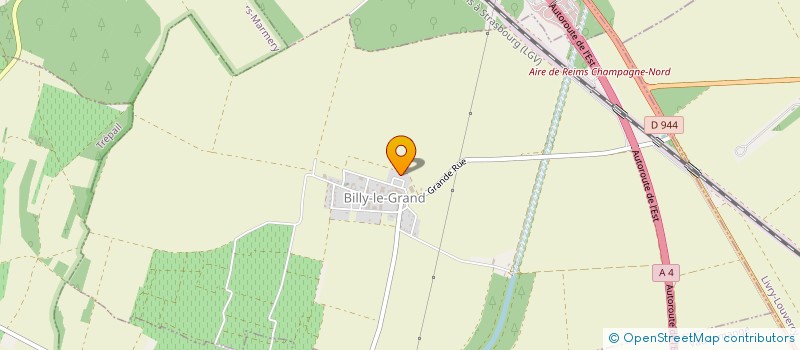 localisation de l'entreprise MADAME ADRIANA OLIVEIRA RIBEIRO  BILLY-LE-GRAND