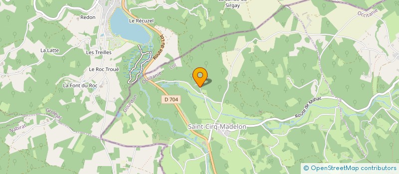 localisation de l'entreprise MADAME ADRIANA ORELLANA  SAINT-CIRQ-MADELON