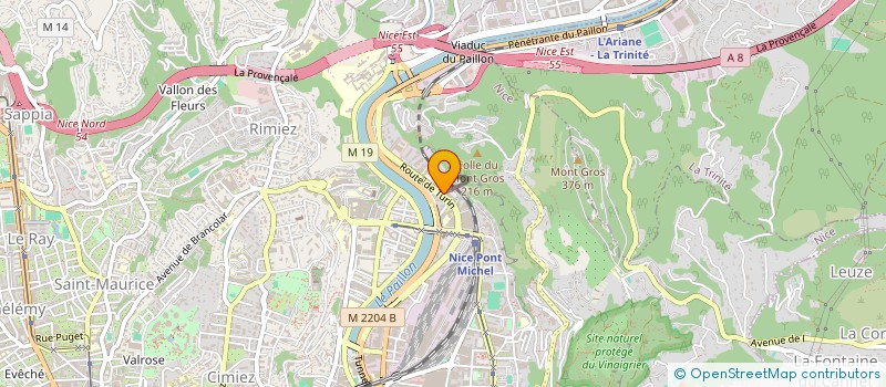 localisation de l'entreprise MADAME ADRIANA REBECA DAN  NICE