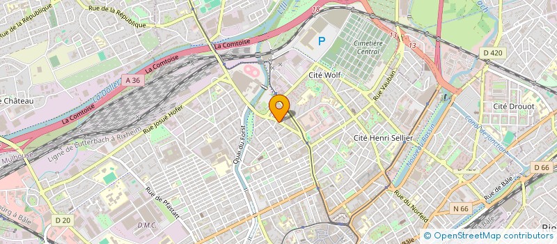 localisation de l'entreprise MADAME ADRIANA ROJA  MULHOUSE