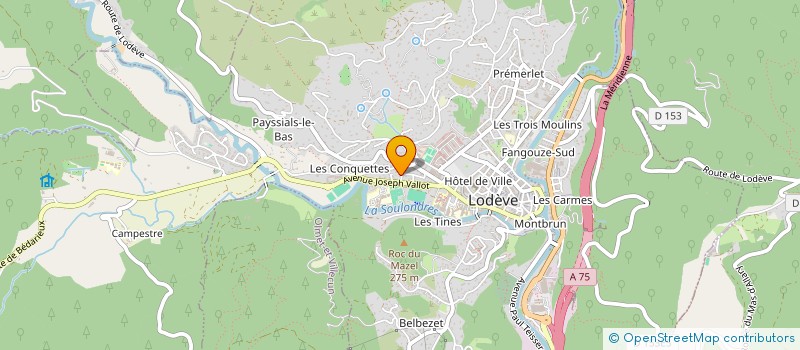 localisation de l'entreprise MADAME ADRIANA TEBAR à LODEVE