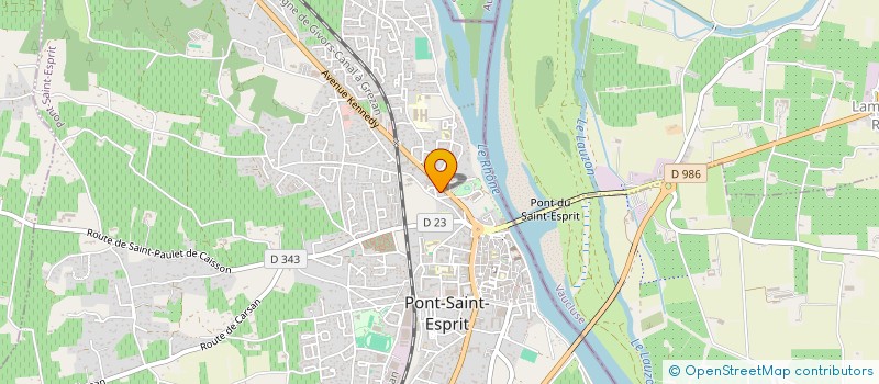 localisation de l'entreprise MADAME ADRIANE MILESI  PONT-SAINT-ESPRIT