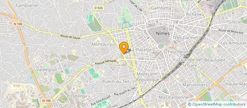 localisation de l'entreprise MADAME ADRIANNA GIBOUT  NIMES