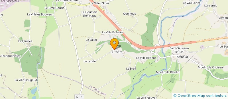 localisation de l'entreprise MADAME ADRIANNA LECROQ  LA PRENESSAYE