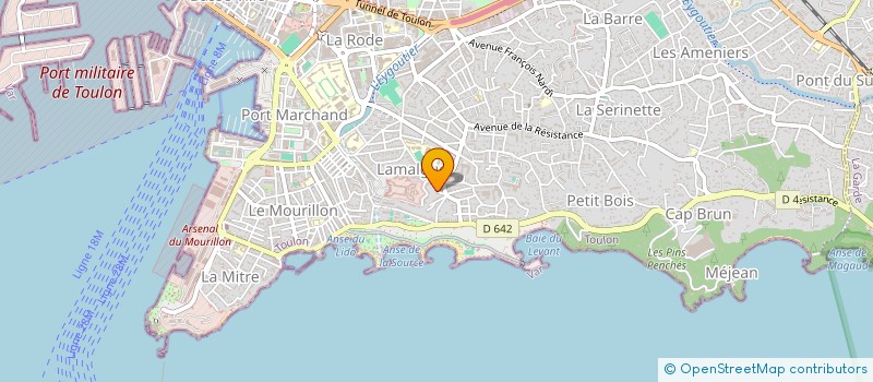 localisation de l'entreprise MADAME ADRIANNA PELESTOR à TOULON
