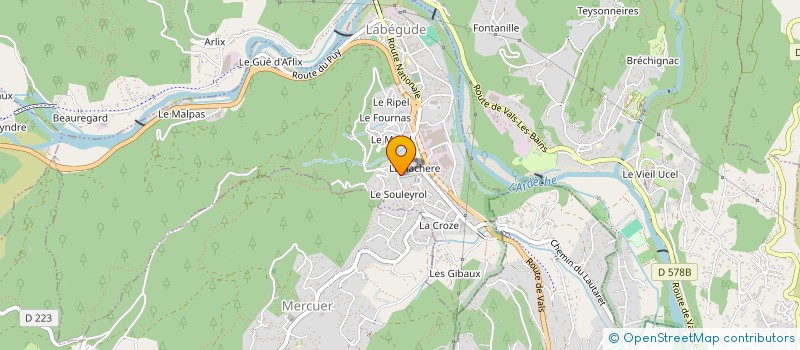 localisation de l'entreprise MADAME ADRIENN KOVACS  SAINT MAURICE D'ARDECHE