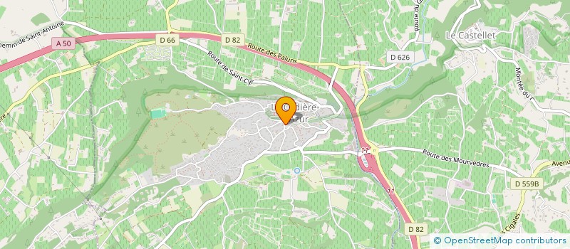 localisation de l'entreprise MADAME ADRIENNE BOSC à LA CADIERE-D'AZUR