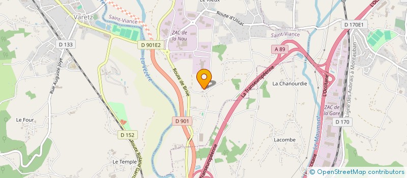 localisation de l'entreprise MADAME ADRIENNE BOULLE  SAINT-VIANCE