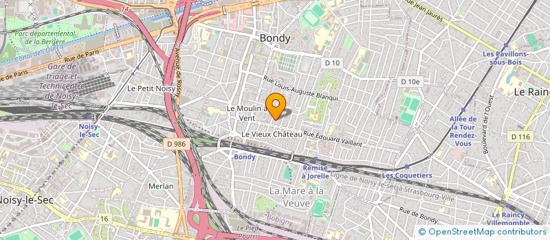 localisation de l'entreprise MADAME ADRIENNE GUILLAUME  BONDY