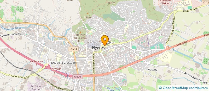 localisation de l'entreprise MADAME ADRIENNE HAUSER  HYERES