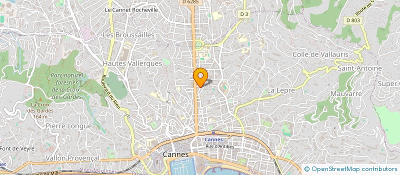 localisation de l'entreprise MADAME ADRIENNE LOUVOIS à CANNES