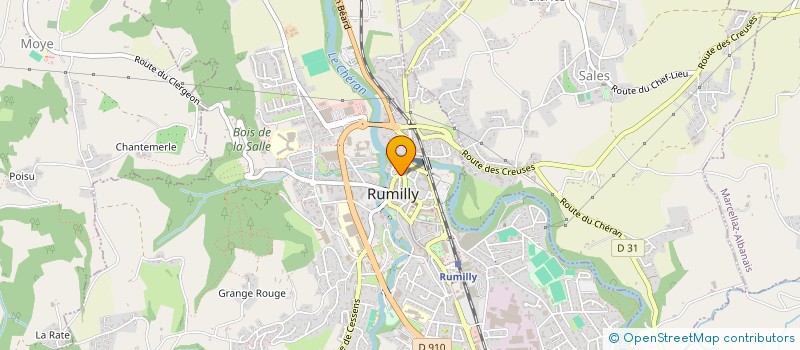 localisation de l'entreprise MADAME ADRIENNE MICHELOT  RUMILLY