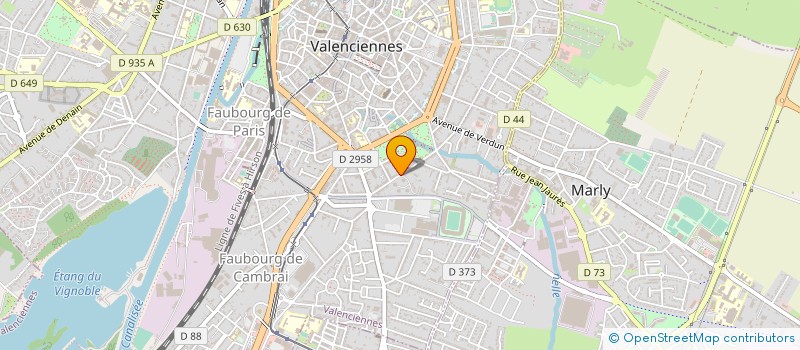 localisation de l'entreprise MADAME ADRIENNE OZANNE  VALENCIENNES