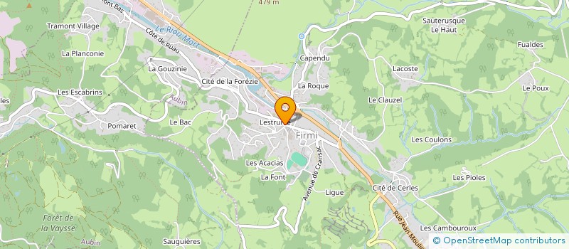 localisation de l'entreprise MADAME ADRIENNE QUINTARD  FIRMI