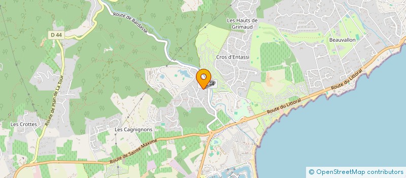 localisation de l'entreprise MADAME ADRIENNE ROUSTAN à GRIMAUD