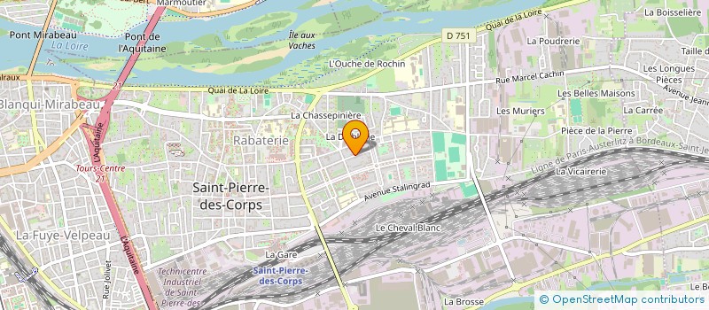 localisation de l'entreprise MADAME ADRYANA GUIMARAES DE ALMEIDA  SAINT-PIERRE-DES-CORPS