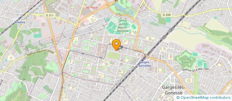 localisation de l'entreprise MADAME ADZOVI KPEGBA à SARCELLES