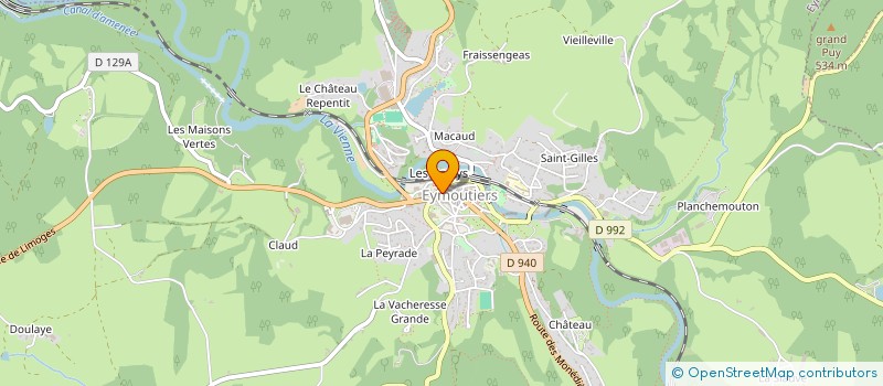 localisation de l'entreprise MADAME AELA CABEL à EYMOUTIERS