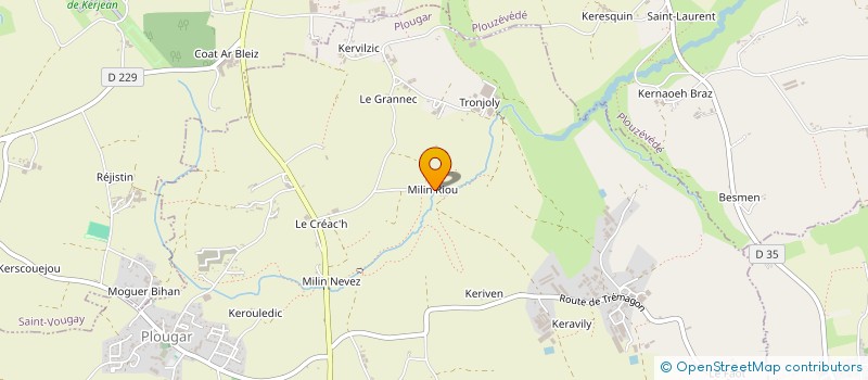 localisation de l'entreprise MADAME AELA LE BORGNE  PLOUGAR