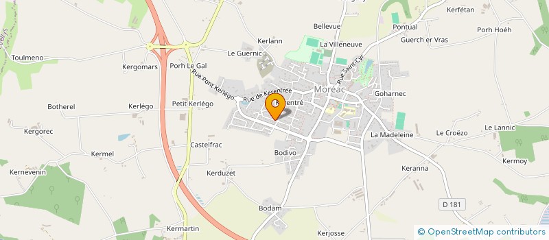 localisation de l'entreprise MADAME AELA MAUGAIN  MOREAC