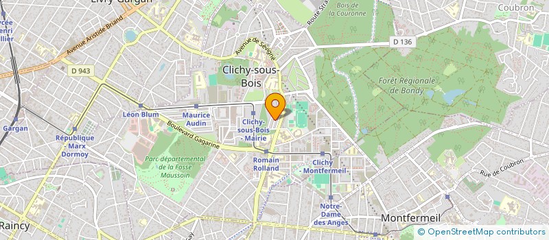 localisation de l'entreprise MADAME AFAF BENALDJIA à CLICHY-SOUS-BOIS