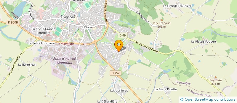 localisation de l'entreprise MADAME AFAF LEMKARANE à POUZAUGES