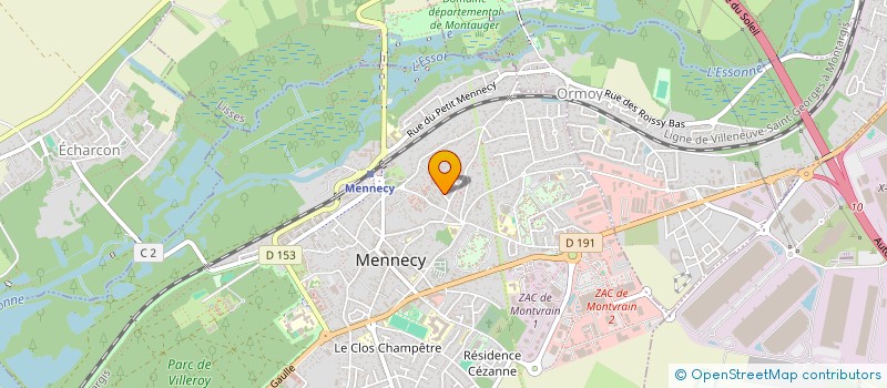 localisation de l'entreprise MADAME AFAF TAHRI à MENNECY